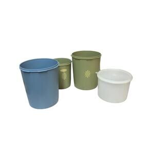 Vintage Mixed Lot‎ Of 4 Tupperware Storage Containers